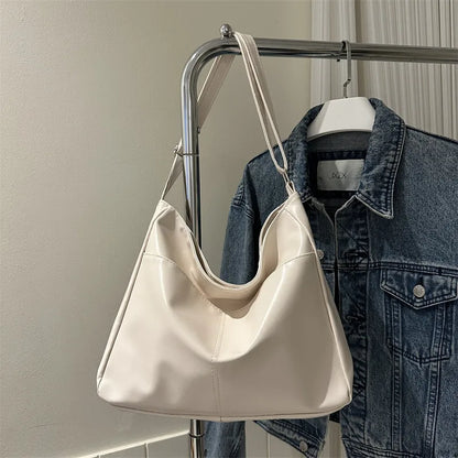 Shoulder Bag – Zippered, Plain, Minimalist Handbag