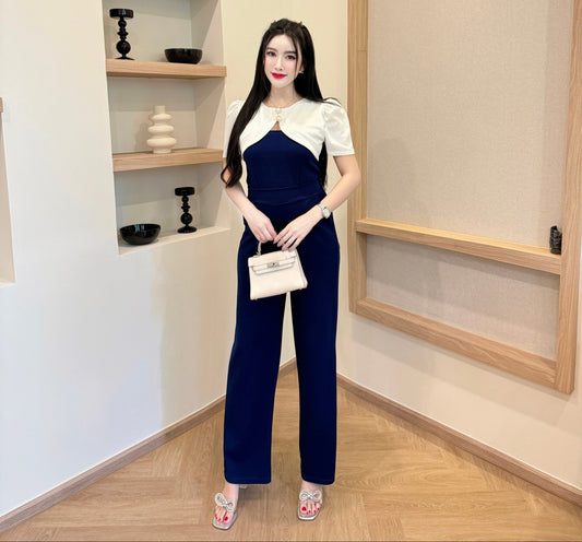 Elegant Wool Wave Co-ord Set with Cropped Shrug & Wide-Leg Pants | Trendy Two-Piece Outfit