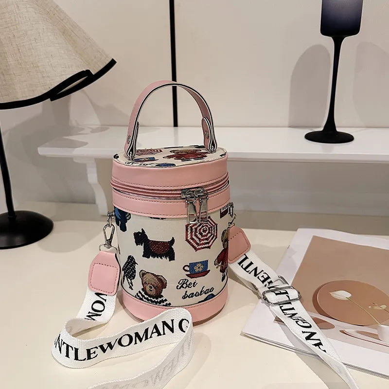 Trendy Leather Bucket Bag – Spring Shoulder Bag