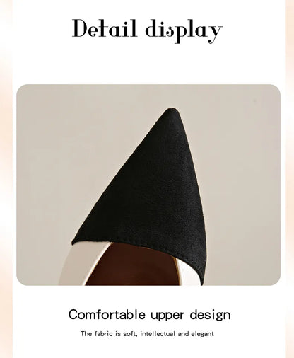 Elegant Pointed Toe Slingback Heels for Women | PU Leather Cone Stilettos