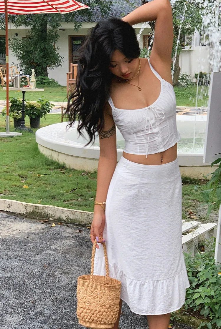 White Two-Piece Co-ord Set