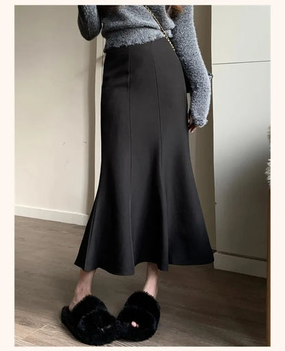 Mermaid Fishtail Midi Skirt