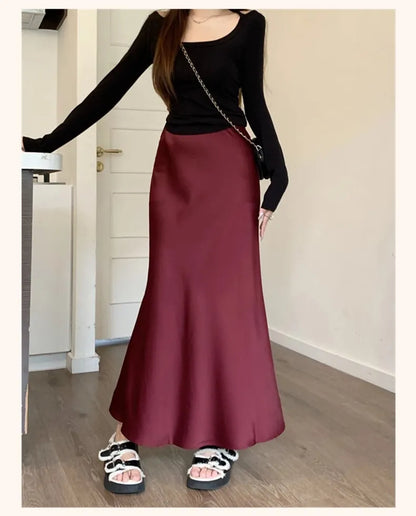 Mermaid Fishtail Midi Skirt
