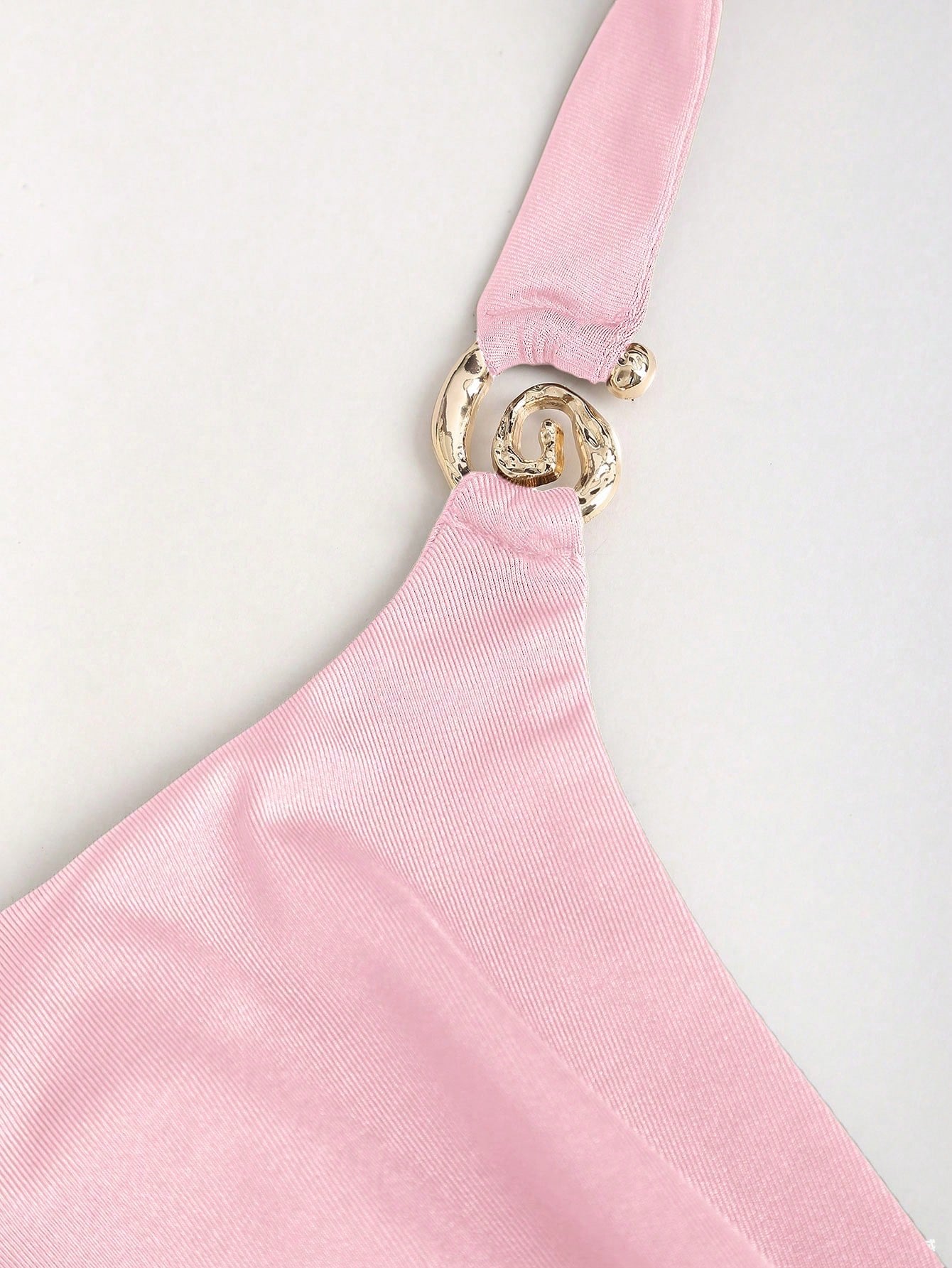 pink spaghetti strap belted long dress with a slim fit vintage silhouette and adjustable straps for women by Fashzeo.