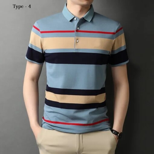 Men's Vintage Polo Shirt - Short Sleeve, Graphic Print, Summer Casual, S-5XL - Image 4