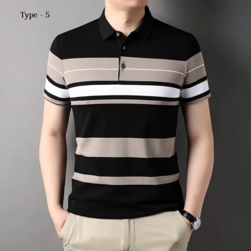 Men's Vintage Polo Shirt - Short Sleeve, Graphic Print, Summer Casual, S-5XL - Image 5